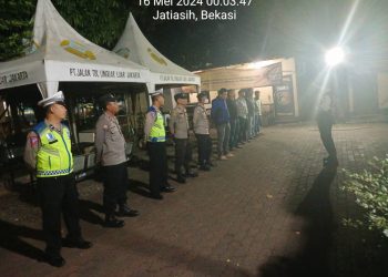Polri Sigap, Apel Malam dan Patroli Kewilayahan Polsek Jatiasih