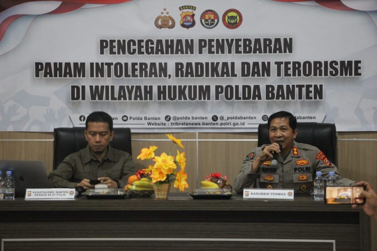 Polda Banten Gelar Konferensi Pers, Cegah Radikalisme dan Terorisme 