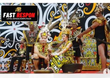 Pernikahan Putra Kapolda Kaltara Menggunakan Adat Dayak Kenyah, Ribuan Tamu hadir
