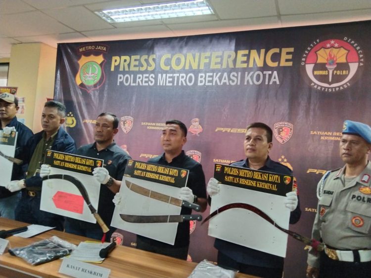 Polres Metro Bekasi Ungkap Kasus Tawuran Pelajar 