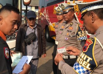 Satlantas Polres Purbalingga Laksanakan Pemeriksaan Laik Bus Angkutan Umum dan Pariwisata    