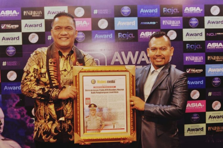 Dirreskrimsus Polda NTB Raih Penghargaan Level Asia