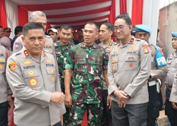 Peresmian Bedah Rumah Polda Metro Jaya, Brigjen TNI Riyanto hadir