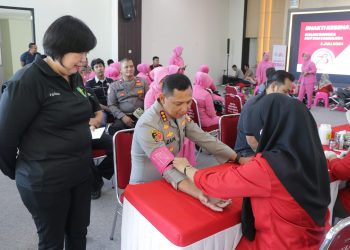Songsong Hari Bhayangkara ke-78, Ratusan Polisi Donor Darah 