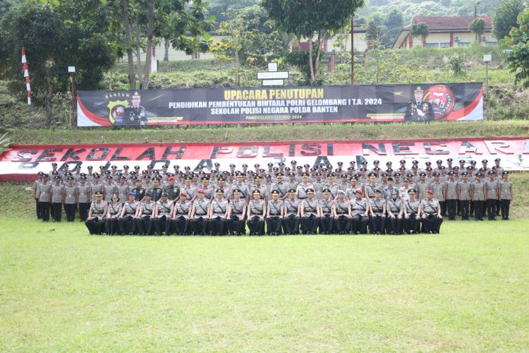 Ratusan Siswa SPN Polda Banten Resmi Dilantik Jadi Bintara Polri
