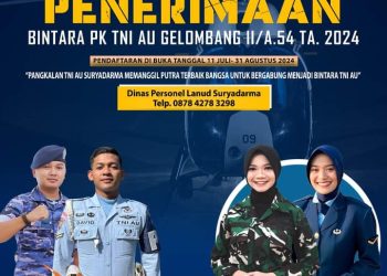 TNI Angkatan Udara Buka Pendaftaran Bintara Gelombang II