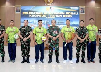 Pelepasan Kontingen Atlet Koopsud I di Ajang PORAU 2024