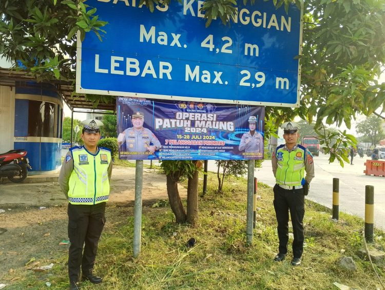 Hari ke- 10, Satlantas Polres Serang Laksanakan Operasi Patuh Maung 2024 Dengan Memberikan Imbauan Humanis