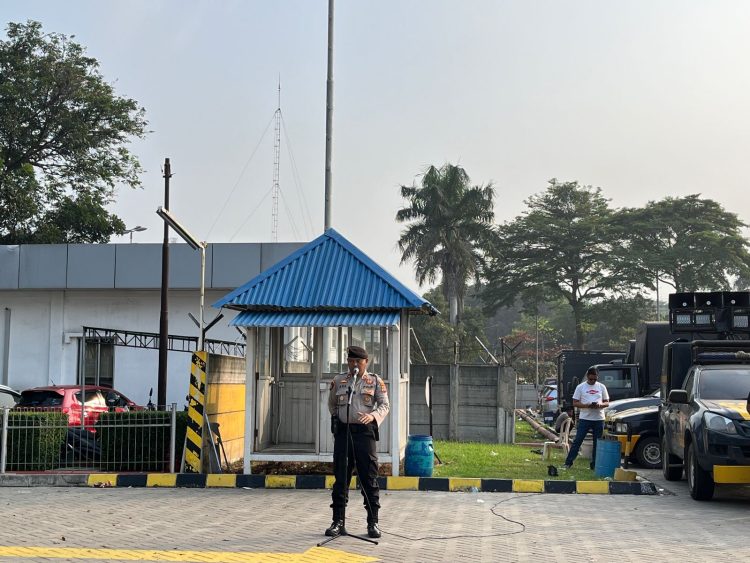Polres Serang Laksanakan Apel Pengamanan Aksi Damai Jilid V dari Presidium MBB ke PT. Nikomas Gemilang