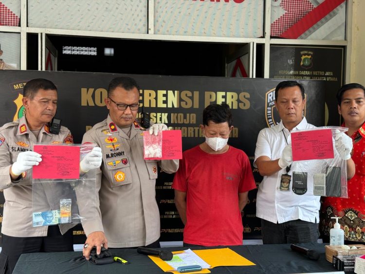Polsek Koja Ungkap Kasus Penjual Narkoba di Wilayah Koja