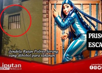 14 Tahanan di Rutan Polres Serang Kabur