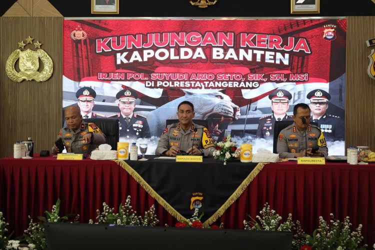 Kunjungan Kerja ke Polresta Tangerang, Ini Pesan Kapolda Banten 