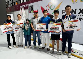 KONI Kota Bekasi Berikan Uang Saku Kepada Atlet PON Aceh-Sumut 2024