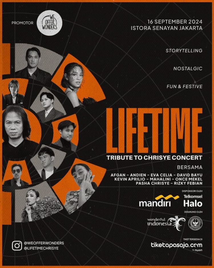 Ariel Noah Sebagai Bintang Tamu di Konser Lifetime Tribute To Chrisye