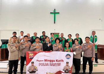Polda Banten Kunjungi Gereja Kristen Pasundan Rangkasbitung di Minggu Kasih
