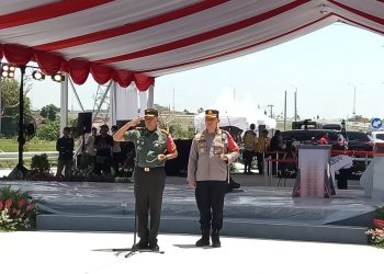 Dandim Boyolali Pastikan Kesiapan Personil Pengamanan VVIP Di Exit Tol Banyudono