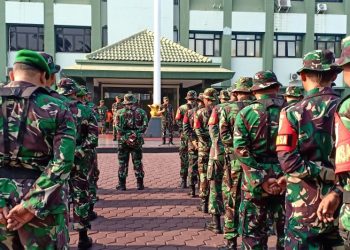 Sukseskan HUT Ke – 79 TNI Di Jakarta, Kodim 0505/JT Melaksanakan Apel Gelar Kesiapan Pasukan