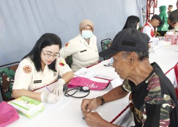 Sambut HUT ke-79 TNI, Satuan TNI wilayah Blitar Gelar Bakti Sosial Donor Darah