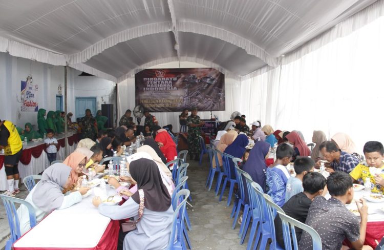 Kodim 0808/Blitar, Gelar Makan Gratis Dalam Peringatan HUT TNI ke-79