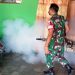 Babinsa Bersama Puskesmas Bantu Penyemprotan Fogging, Cegah DBD