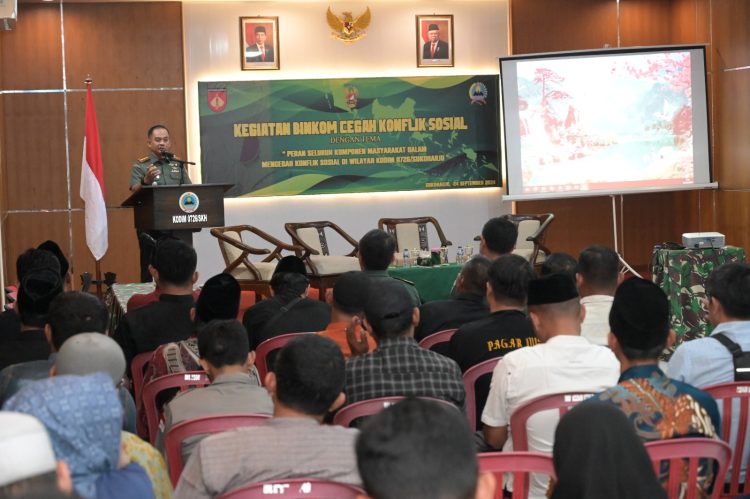 Kodim 0726/Sukoharjo Binkom Cegah Konflik Sosial Di Sukoharjo