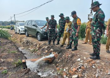 Pejabat Korem Solo Tinjau Bantuan Irigasi Pompa Dari Kementan 