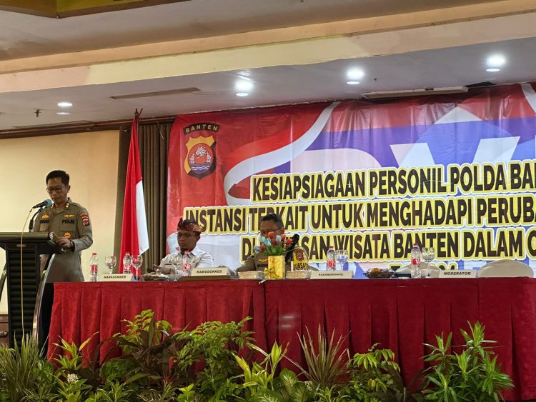 Biddokes Polda Banten Laksanakan Pelatihan Dalam Rangka Untuk Menghadapi Perubahan Iklim Global di Kawasan Wisata