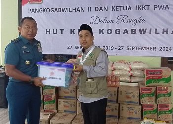 Komando Gabungan Wilayah Pertahanan II Serahkan Bantuan ke Rumah Asuh Yatim Fadilah Ihsan