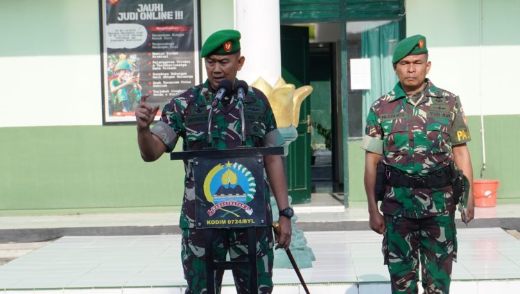 Dandim Boyolali Apelkan Anggota Untuk Kesiapan HUT Ke-79 TNI di Jakarta 