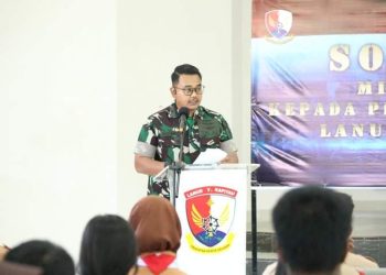 Tumbuhkan Minat Kedirgantaraan, Dispotdirga Lanud YKU Timika Sosialisasi Kedirgantaraan Kepada Anggota Saka Dirgantara