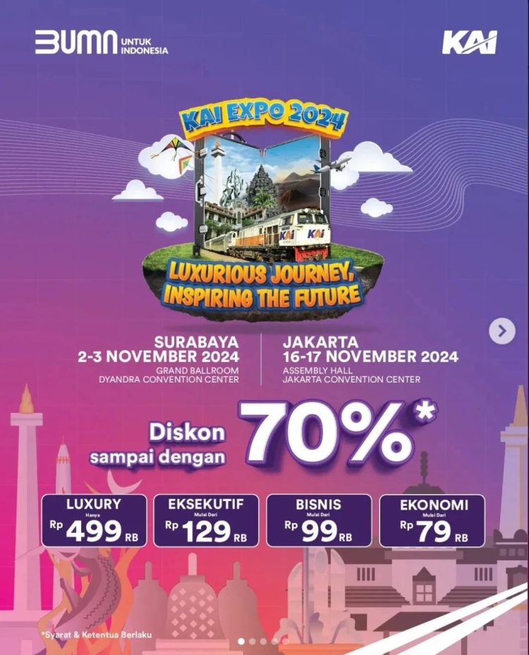 KAI Ekspo 2024 Berikan Tiket Diskon