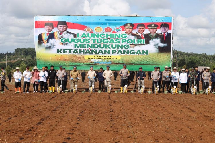 Dukung Asta Cita, Polda Banten Tanam Benih Jagung Sebanyak 64.875 Kg di Lahan Seluas 4.325 Ha