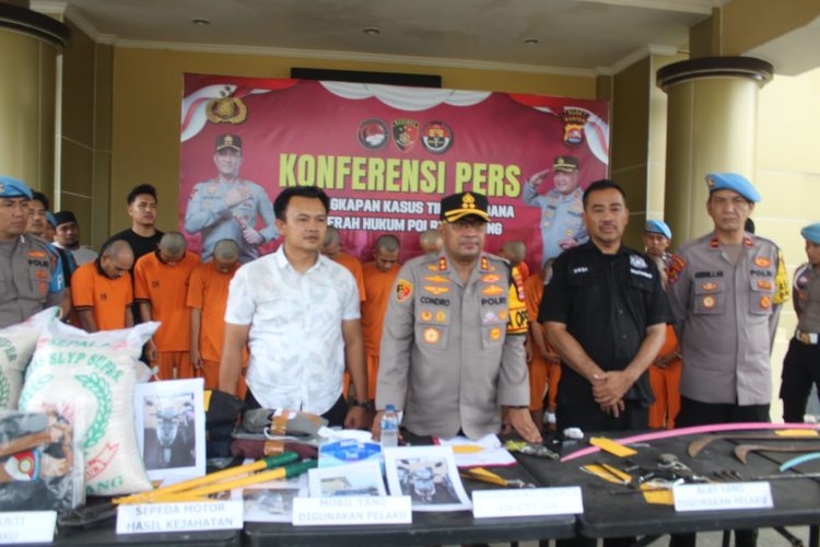 Resmob Polres Serang Sikat 15 Pelaku Kejahatan Di Sejumlah Lokasi di Provinsi Banten 