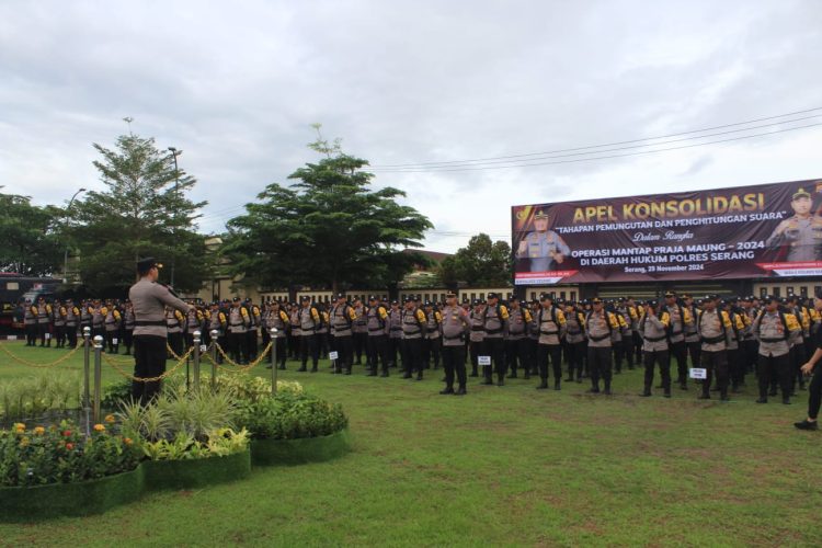 Polres Serang Apel Konsolidasi Pasca Pencoblosan Pilkada 2024