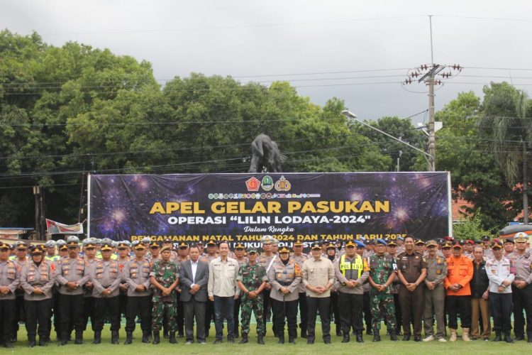 Apel Gelar Pasukan dalam Rangka Menyambut Tahun Baru 2025