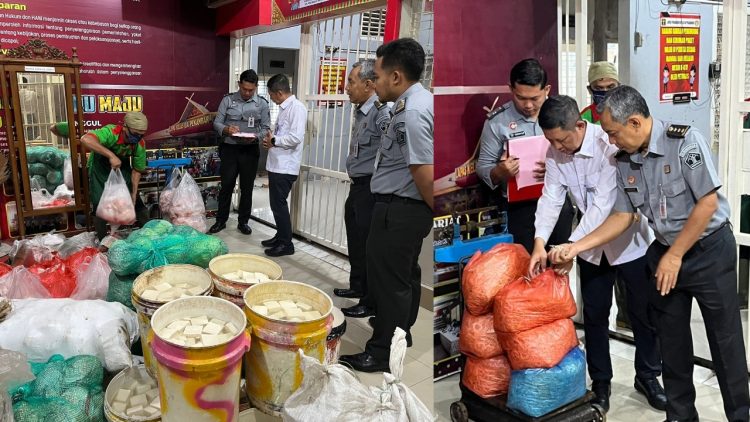 Plt Kakanwil Ditjenpas Riau Tinjau Langsung Penyaluran Bama di Lapas Pekanbaru