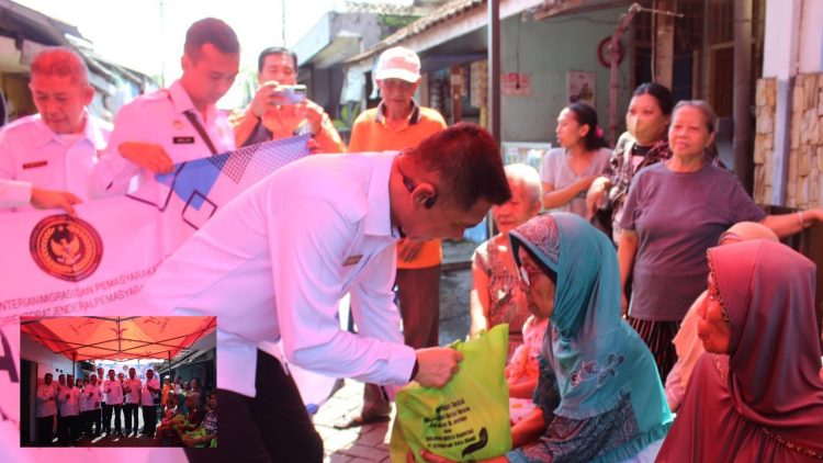 Lapas Jember Salurkan Bantuan Sosial kepada Warga Kelurahan Kepatihan