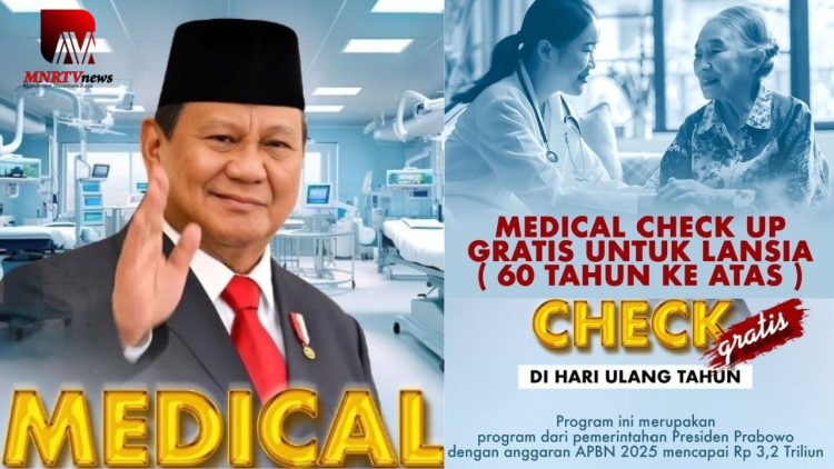 Wow Check Up Gratis, Presiden Prabowo Subianto: Bagi yang Ulang Tahun Gratis Cukup Bawa KTP 