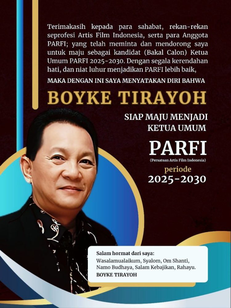 Boy Tirayoh Siap Maju Sebagai Calon Ketua Umum PARFI