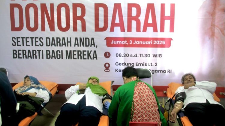 Rayakan HAB ke 79, Kemenag Gelar Aksi Donor Darah