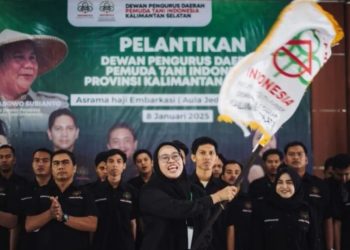 Resmi Dilantik Ridha Rahma Luthfiani Sebagai Pimpin DPD Pemuda Tani Indonesia Kalsel