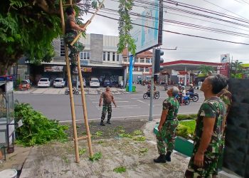 Pangkalan Jadi Berseri, Anggota Koramil 03/Serengan Pembenahan, Perawatan dan Pembersihan 