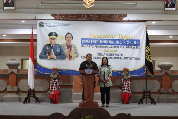 Kalapas dan Ketua DWP Lapas Tabanan Hadiri Acara Pengantar Tugas Kadivpas dan Ketua PIPAS Bali