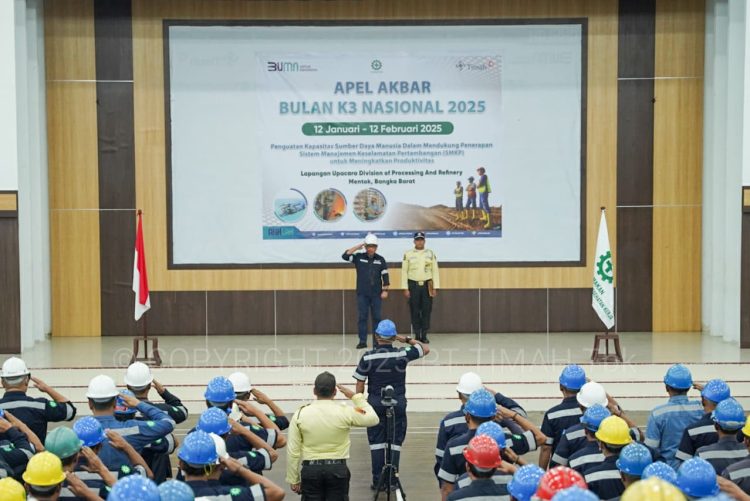 PT Timah Teguhkan Komitmen K3 melalui Apel Akbar Bulan K3 Nasional