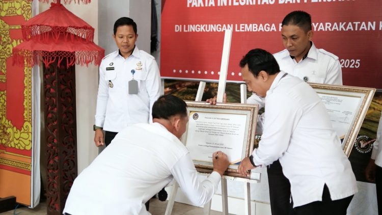 Lapas Tabanan Lakukan Pakta Integritas dan Perjanjian Kinerja Tahun 2025