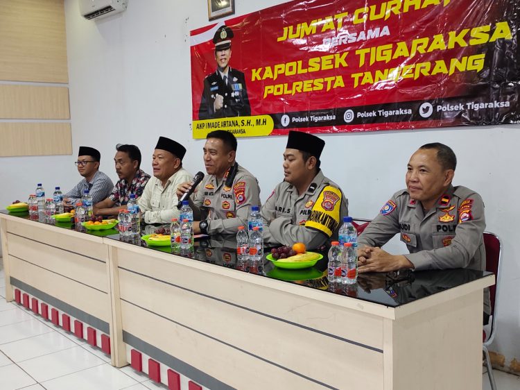 Kapolsek Tigaraksa Gelar Jumat Curhat, Dengarkan Keluhan Masyarakat