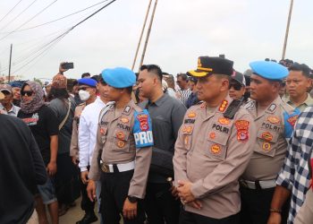 Polresta Tangerang Amankan Aksi Unjuk Rasa di Proyek Urugan Tanah PIK2 Kecamatan Kronjo