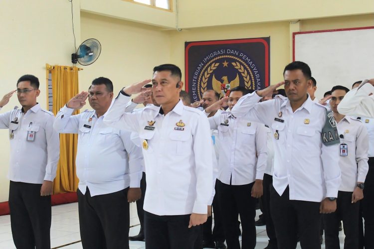Lapas Jember Ikuti Apel Pagi Bersama Kemenko Hukum dan HAM