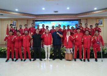 Timnas Sepak Bola Amputasi Indonesia Dilepas Menpora Menuju Amputee Football Asian Championship 2025