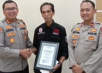 Jurnalis Media Indonesia Satu Terima Penghargaan dari Polresta Bandara Soetta, FRN DPW Banten Beri Apresiasi